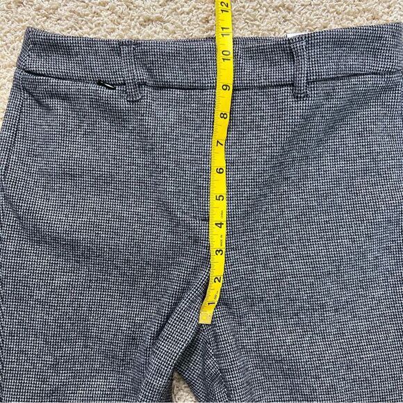 WHITE HOUSE BLACK MARKET NWT The Slim Trouser Pant Gray Mini Houndstooth Size 2L - Picture 9 of 10